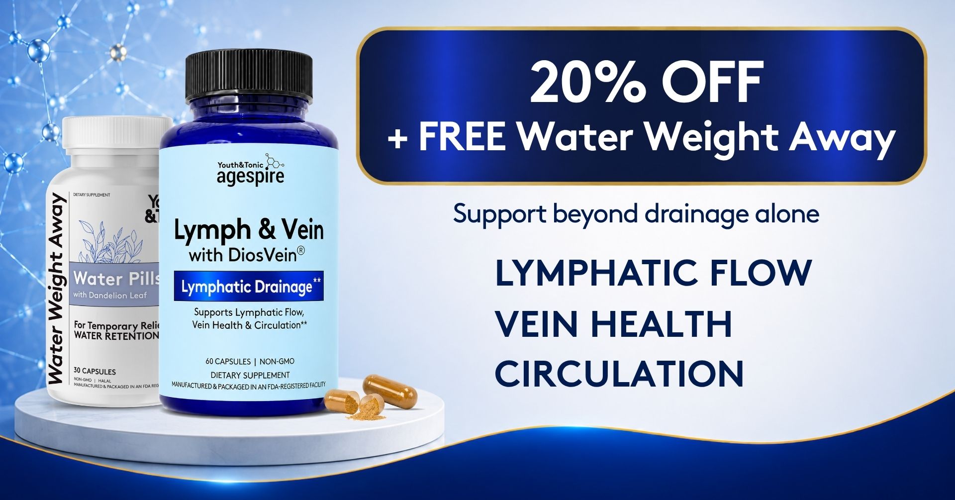 20% OFF + FREE Water Weight Away — Exclusive Amazon Launch Offer